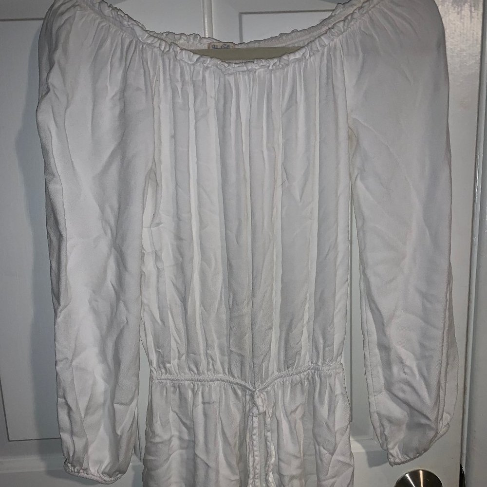 Pacsun - White Long Sleeve Romper